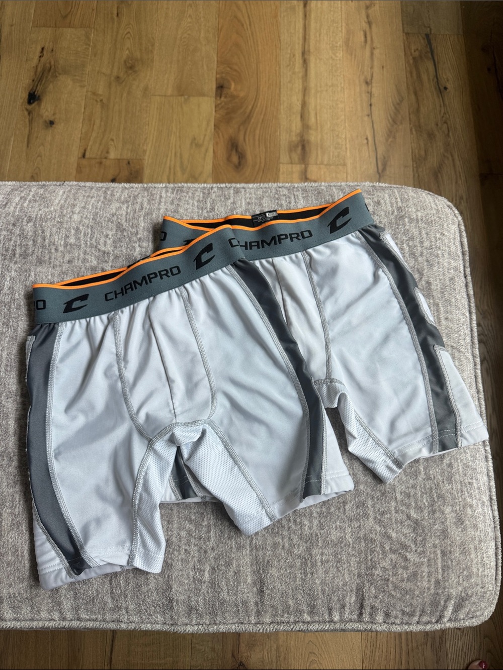Boys Youth Champro Large Baseball Sliding Shorts White
